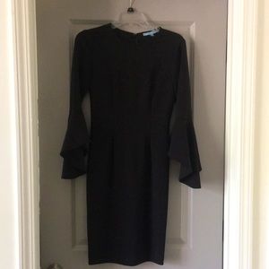 Little black dress with bell sleeves 😘
